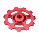 Aluminum Alloy MTB Bike Ceramic Bearing  11T Wheel Rear Derailleur (Red)