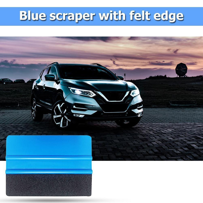 Car Vinyl Film Wrapping Squeegee Scraper with Felt Edge Auto Styling Tools