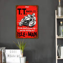 Weatherproof Retro Chic Motorcycle Sign Iron Painting Wall Drawing (8)