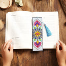 Diamond Painting Bookmark Leather Tassel Book Marks (Mandolin Flowers-S22) Newly