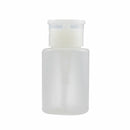 Clear Dispenser Nail Polish Empty Bottle liquid container Pump Push Down