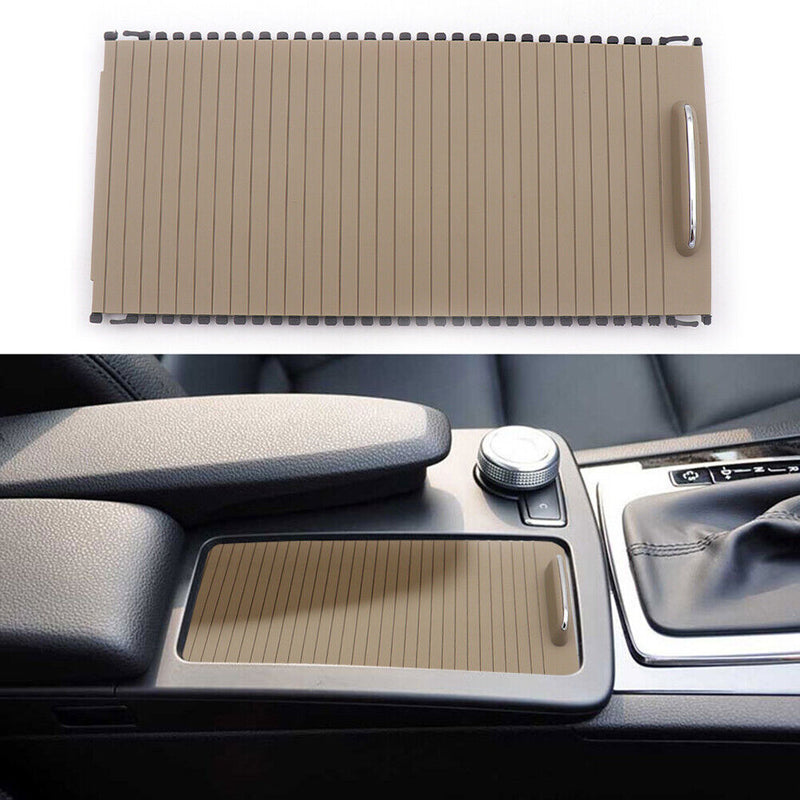 Car Console Cover Cup Plate for Mercedes Benz C E Class W204 W212 (Beige) Newly