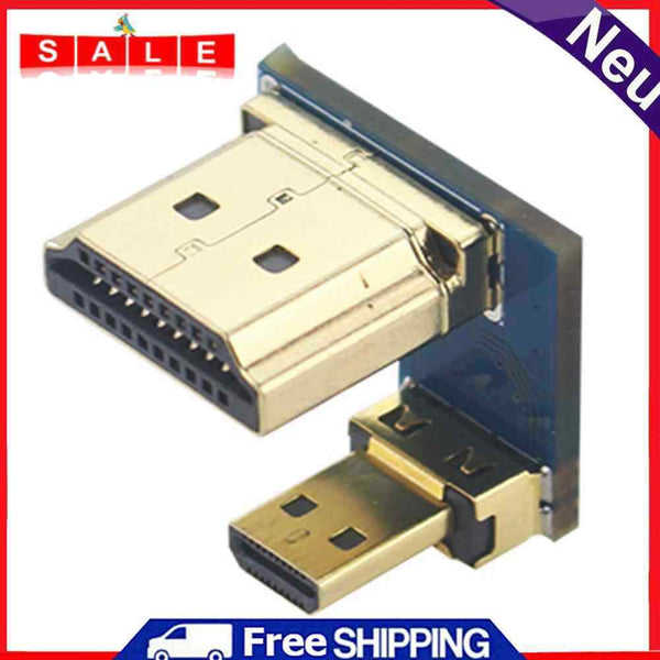 For Raspberry Pi 4B Micro HDMI to HDMI Converter HDMI Display Screen Adapter
