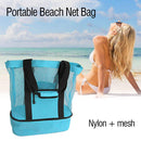 Insulation Lunch Bag Picnic Net Beach Handbag Food Beverage Storage (Blue) Newly