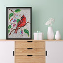 5D Special Shaped Crystal Red Bird DIY Full Drill Diamond Painting