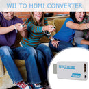 WII to HDMI-compatible Converter Full HD 1080P Wii 2 Adapter 3.5mm (White) Newly