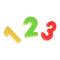 4pcs Sponge Roller Brush 10pcs Number Kids Painting Graffiti Brush Early Bil