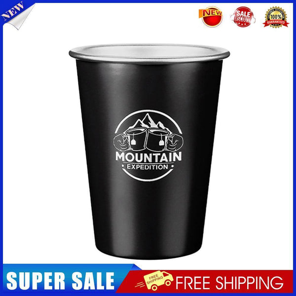 Stainless Steel Camping Cup Outdoor Travel Coffee Beer Drinks Mugs (Mud)
