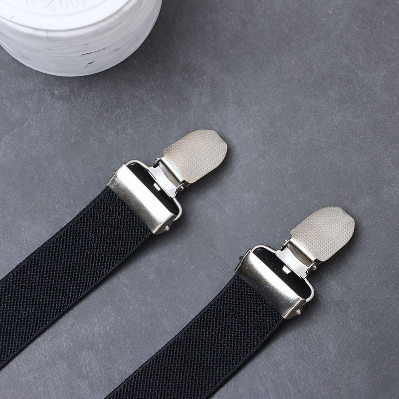 Dress Elastic Braces Suspenders Clip-on Adjustable Strap Clip Trousers Belt