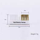 Nail Art Salon Copper Wire Cleaner Dual Brush Cleaning Brush Nail Drill Bits