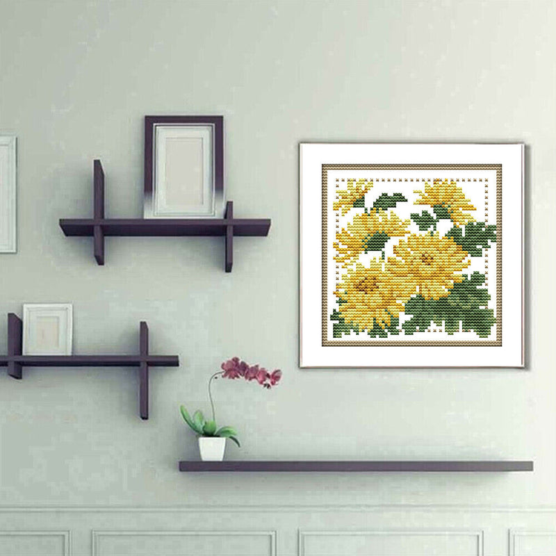 Partial Cross Stitch Kit November 14CT Counted DIY Needlework Decor (H433)