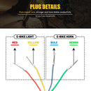 Light Horn Turn Switch Button For Mountain Bicycle E-Bike Electric Scootern.