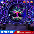#A Tree Fluorescent Tapestry Wall Hanging Carpet Luminous Background Glow Clot