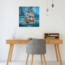 5D Diamond Painting Full Round Drill DIY Storm Boat Rhinestone Drawing Mosaic