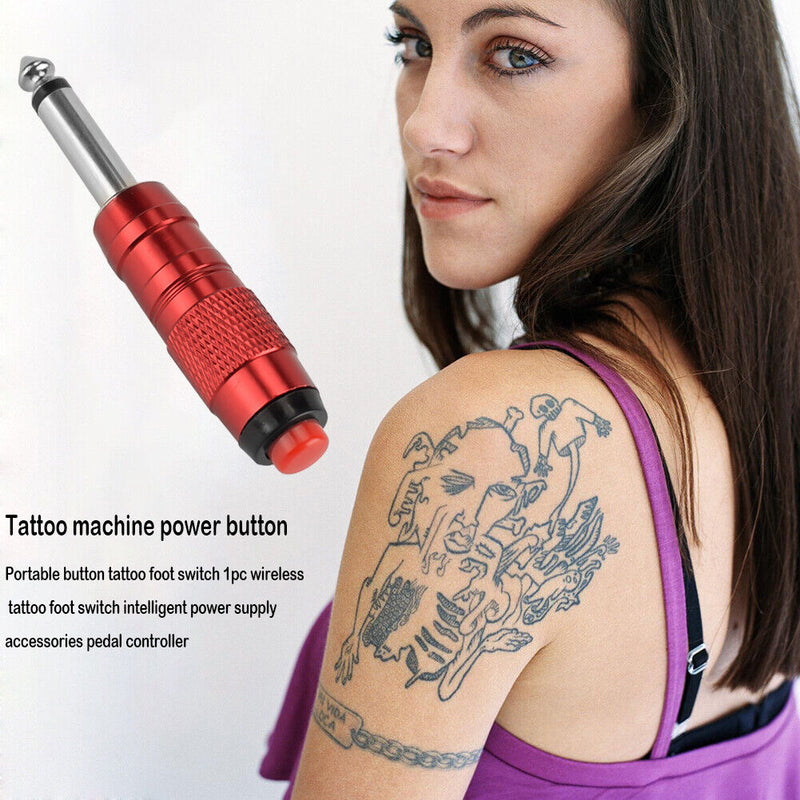 1pc Portable Smart Tattoo Machine Power Button Wireless Foot Switch Plug Pe