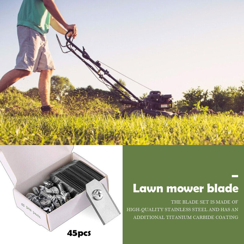 45pcs Mower Blades Stainless Steel Brush Cutter Parts for Trimming Machine Newly