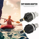 2x Rowing Boat Air Valve Kayak Surfing Paddle Board Pump Adapter (Black) Newly