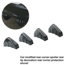 4PCS Carbon fiber Car Rear Bumper Lip Diffuser Shark Fins Splitter Accessories