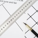 Stainless Steel Metal Straight Ruler Double Sided Measuring Tool (400mm) Newly