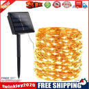 2xSolar String Lights Waterproof Copper Wire Fairy Lamp (Warm White 100LED)