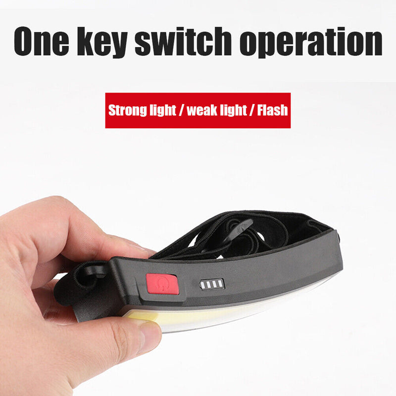 USB LED Rechargeable Headlamp Head Flashlight for Camping Hiking Fishing Cycling