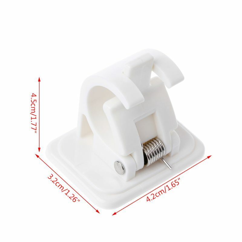 2* Nail-free Adjustable Rod Bracket Holders Magic Wall Hanging Rod Curtain Rail