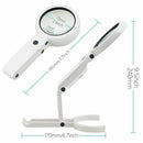 with LED Light and Stand Handheld Foldable Magnifier Foldable Magnify Glass