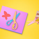 Kids Safe Child DIY Craft Plastic Scissors Paper Cut Hand Art Stationery
