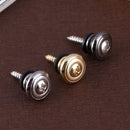 40pcs Electric Acoustic Guitar Strap Lock Buttons Bass Strap Buckle(Black)