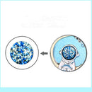 Astronaut Couple Clavicle Necklace Astronaut Pendant Couple Necklace Two-tone