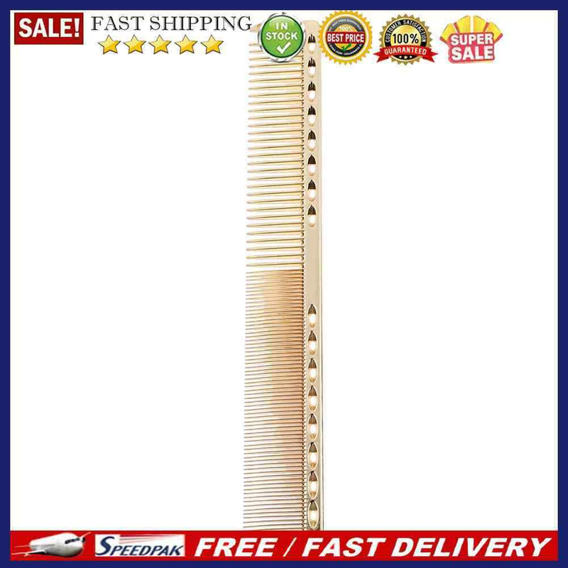 Aluminum Anti-static Barber Hairdressing Combs Detangling Hair Cutting Tool