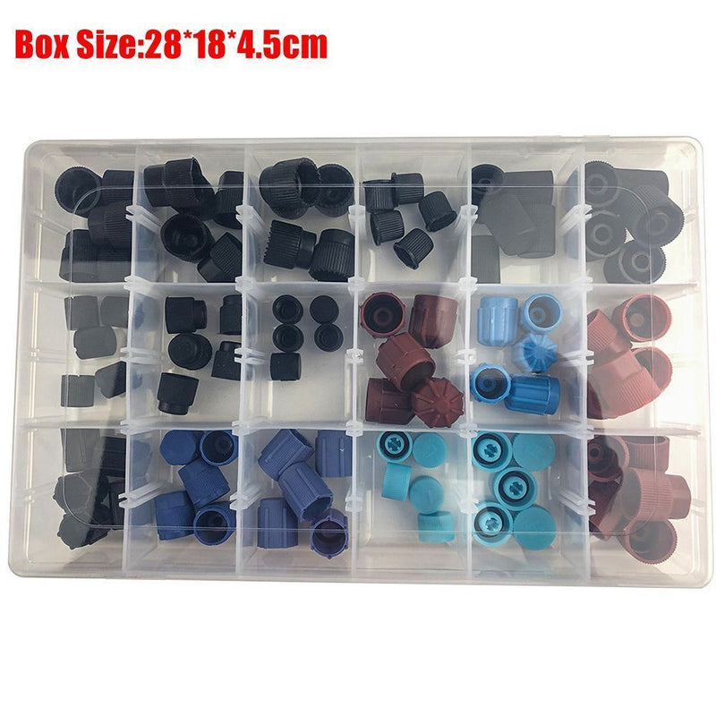 Dust Caps Set Air Conditioning Valve Core Cap for Car Air Conditioning Dust Cap