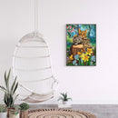 DIY Cotton Thread Three Kittens Printed Full Cross Stitch Kit Handicraft Gifts