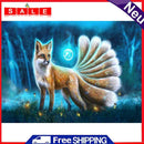 Full Round Diamond Painting Nine Tailed Fox 5D DIY Wall Picture Mosaic Drawing