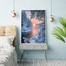Diamond Painting Snow Scene Full Round Drill Rhinestone Picture