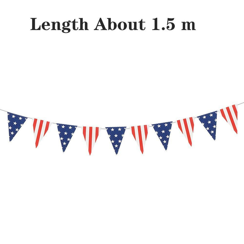 Decoration Flag American Independence Day Bunting Banners Platinum Jubilee