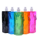 Portable Folding Water Bottle Water Bag Outdoor Sport Supplies (Orange)