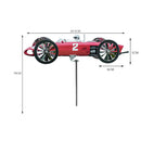 Metal Racer Windmill Aircraft Wind Spinners Outdoor Garden Yard Decor (A)