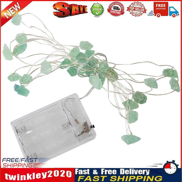 30LED Green Fluorite String Lights White Light Battery for Decor (ZZ0619) Newly