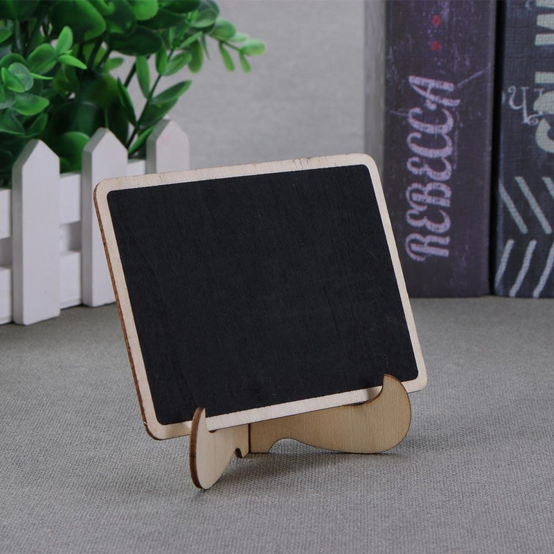 Mini Wooden Chalkboard Stand Message Boards Blackboard for Wedding Party Newly