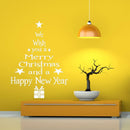 Christmas Tree Waterproof Removable Glass Wall Stickers Home Decor(White)