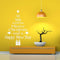 Christmas Tree Waterproof Removable Glass Wall Stickers Home Decor(White)