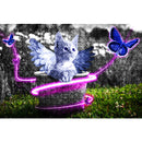 1000pcs Paper Jigsaw Butterfly Cat DIY Puzzle Adults Children Assembling Picture