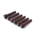6pcs/Lots of Acoustic Guitar Ebony Bridge Pin with 4mm Golden Classic Style Pu