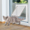 4 Way Lockable Dog Cat Safe Flap Door Puppy Pets Plastic Gate (White XL) Newly