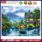 14CT Counted Handmade Needlework Pleasant Landscape DIY Bedroom Cross Stitch