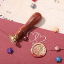 25mm Retro Wax Seal Stamp Copper Head with Handle Envelope Sealing Decor Kits