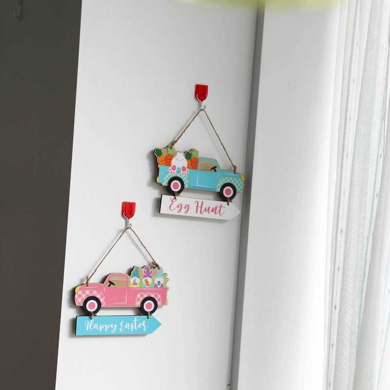 Dwarf Carrot Car Pendant Happy Easter Easter Plaque Easter Hanging Ornaments