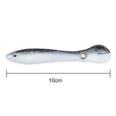 15pcs 10cm/6g Soft Bionic Fishing Baits Artificial Lure (White)