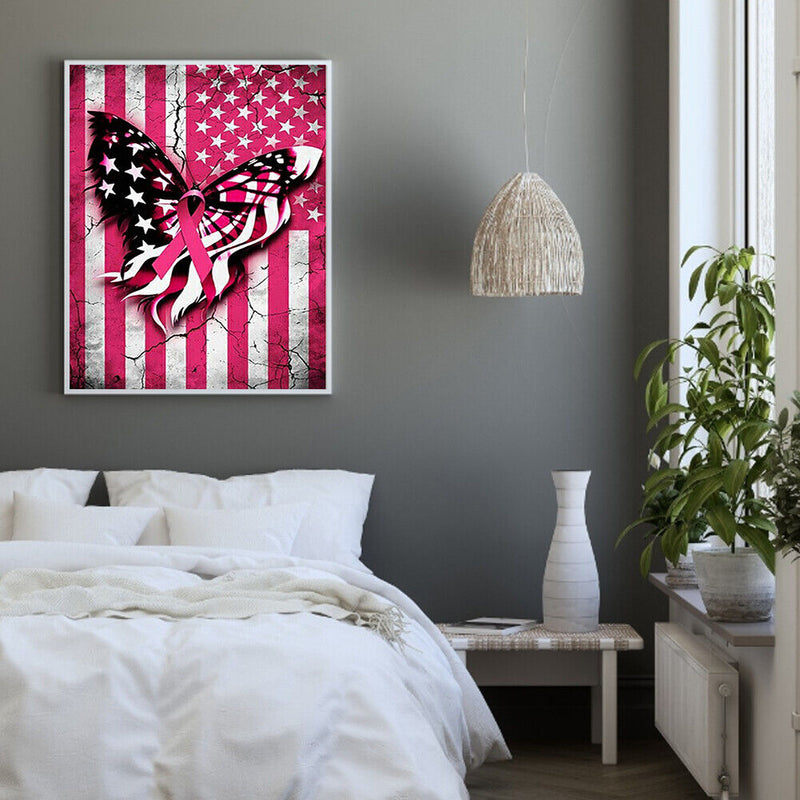 Butterfly Frameless Picture Oil Paint By Numbers Hand Painted Picture Home Decor